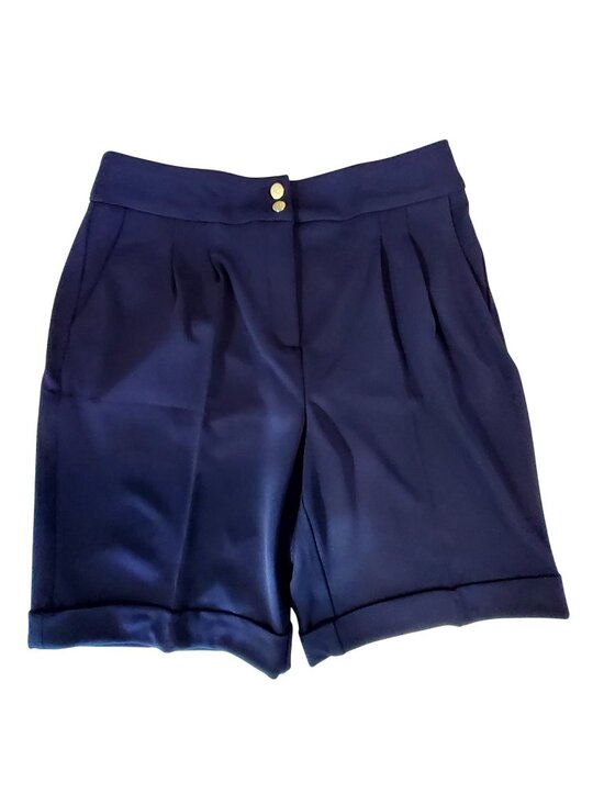 Anne Klein Pants - Anne Klein Womens Bermuda Shorts Navy Size 6 Zip closure Polyester/Elastane